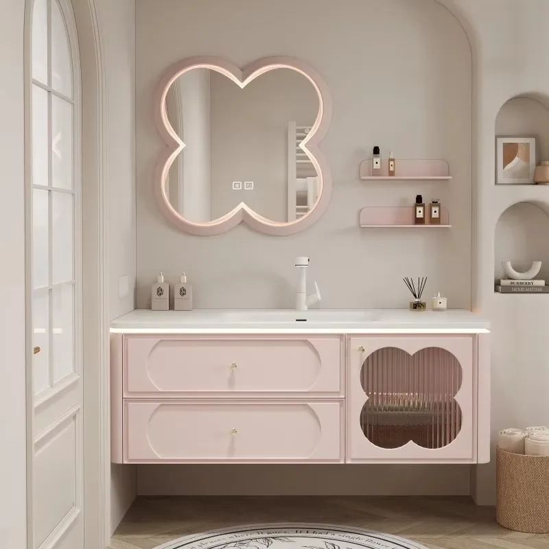 All Modern Bathroom Cabinets Colored Bathroom Vanity 54 Inch Wall Hung Vanity Unit With Mirror Cabinet
