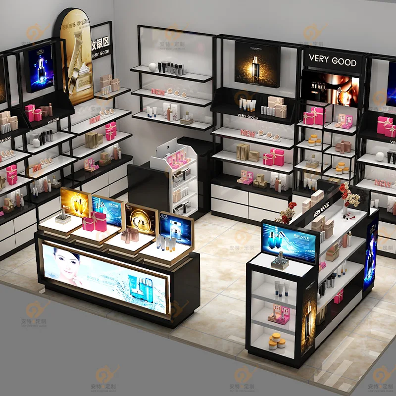 Cosmetics  Cabinet Product Display Cabinet Commercial Showroom Shelf Display Shelf Nakajima Display Stand Showcase Design