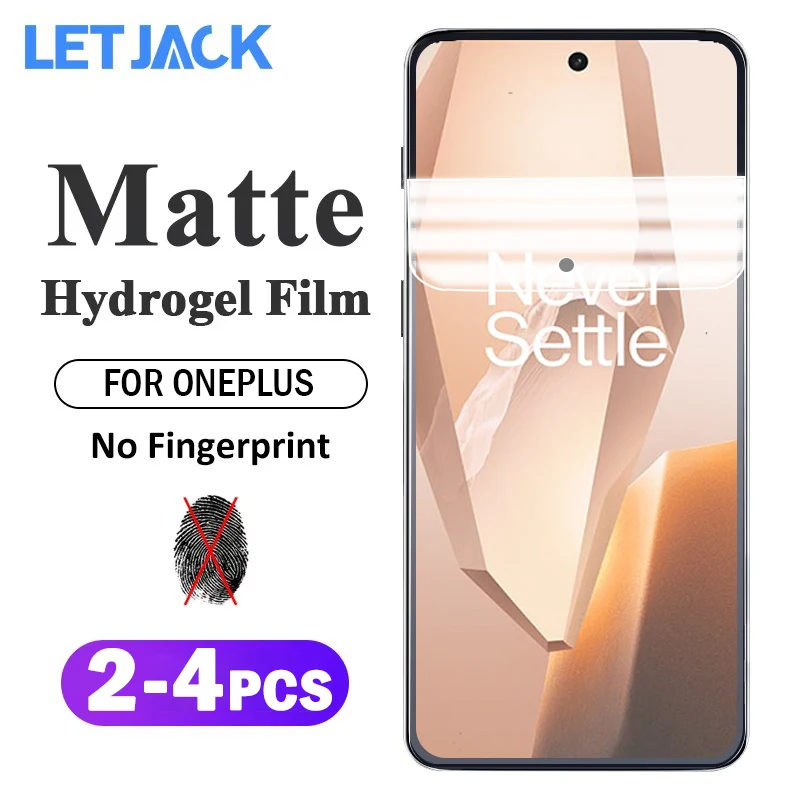 

2-4Piece Anti-Glare Matte Hydrogel Film for OnePlus 13R 10R 10T 9RT 9R 9 8T 7T 6 Screen Protector for Nord N300 N200 N30 N20 SE