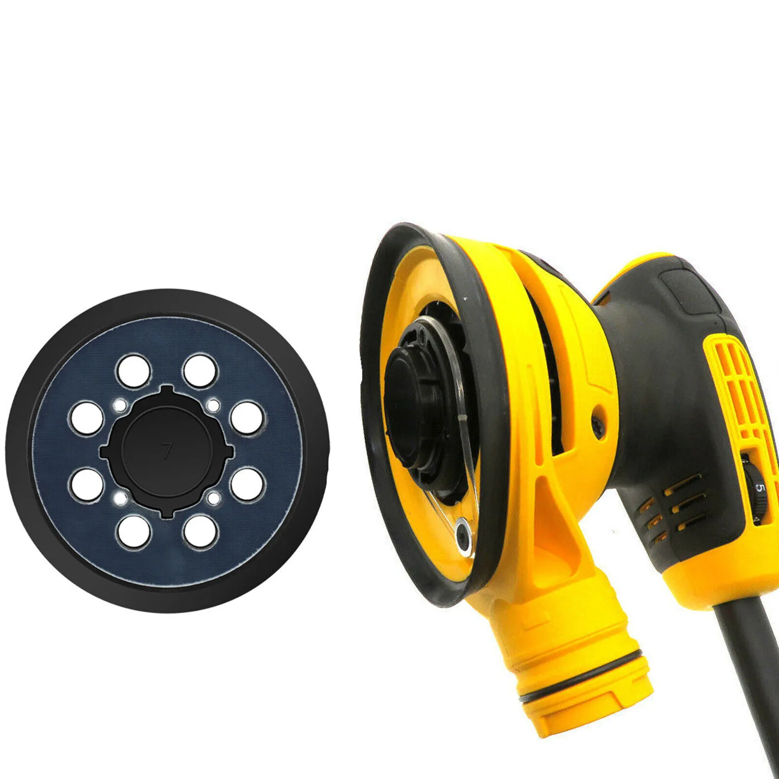 Imagem -02 - Backup Lixar Disco para Dewalt Lixadeira Orbital Gancho Loop Polimento Pad Backing Pads Ferramenta de Moagem Buracos Dwe64233 N329079