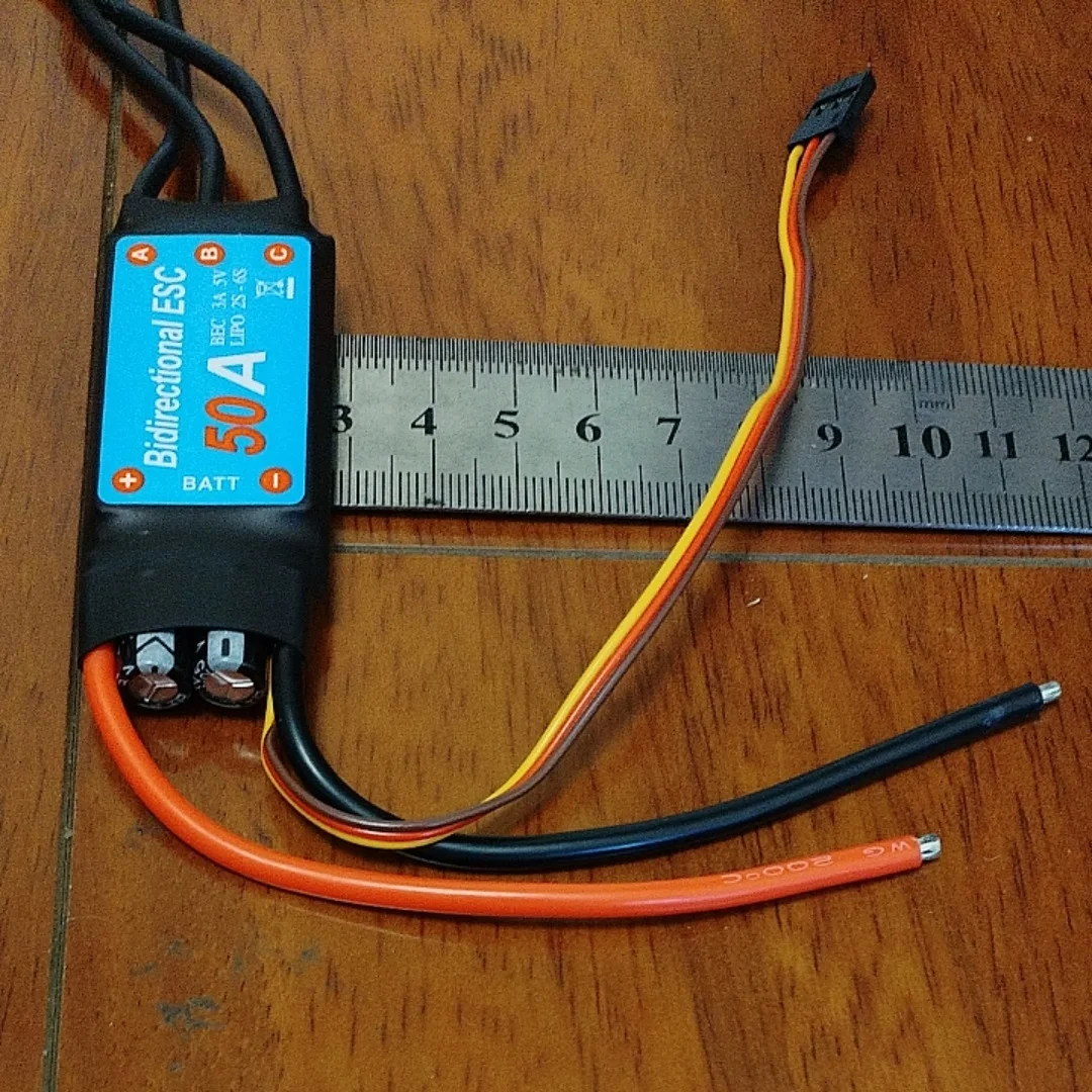 50A Brushless ESC Bidirectional Remote Control Ship Pneumatic Underwater Propeller for RC Model Boats