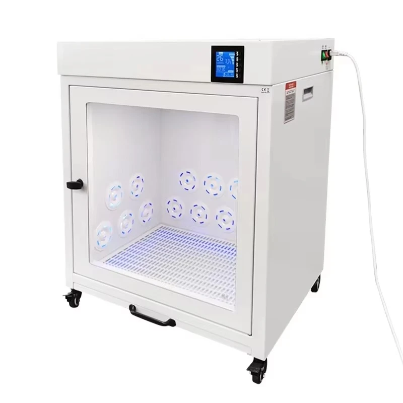G5 White  Stainless Steel Pet Dryer Machine CE Certified Low Noise Cat Hair Drying Cabin Smart Control Charge UV Light Water