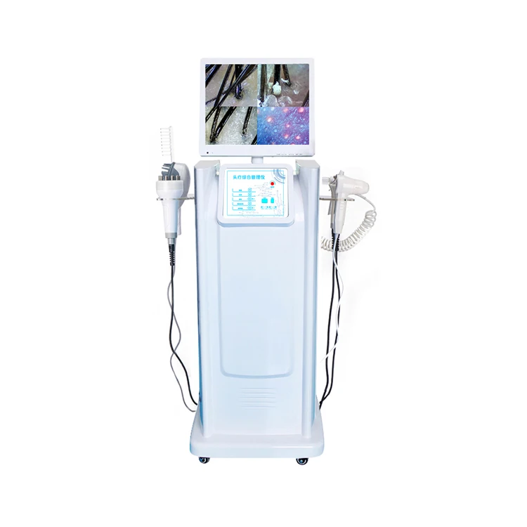 15-Inch 7-in-1 Scalp Hair Analyzer Hair Follicle Detector Skin Scanner Massage Oxygen Therapy Warranty Scalp Massage Devices