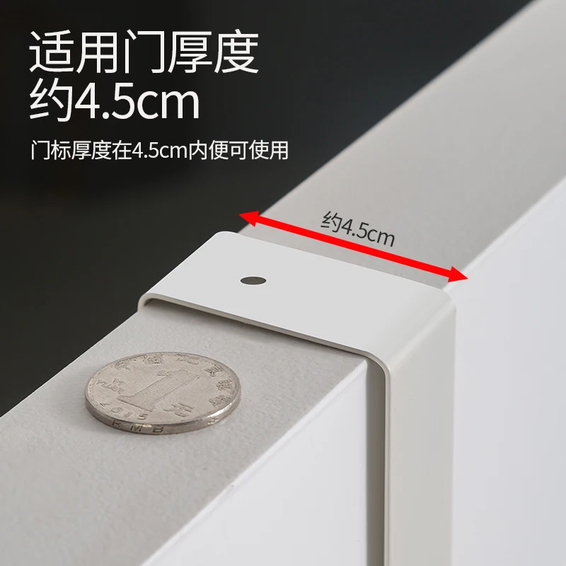 

Traceless door rear hook household non-punching bedroom door shelf