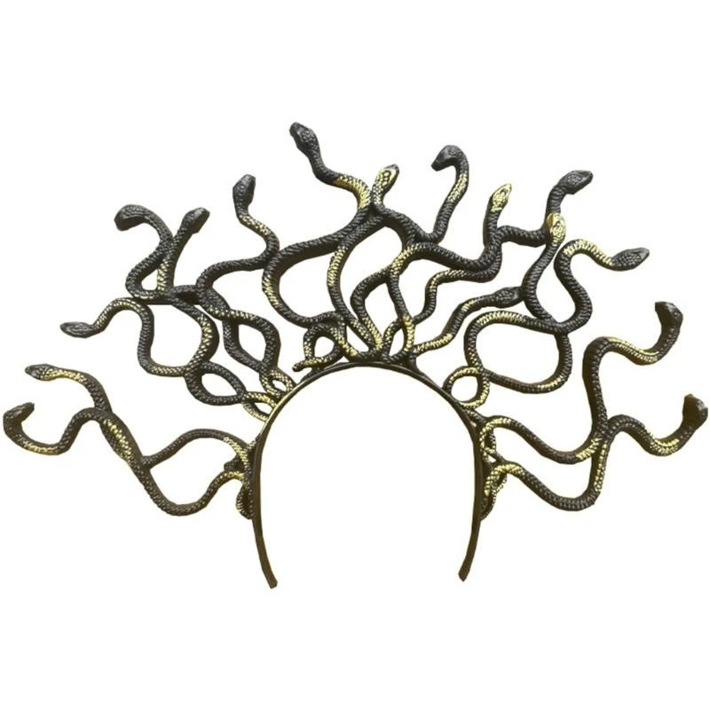 652F Kids Snake Headbands for Party Halloween Headwear for Music Festivals Photo Booth Props for Girls Photography