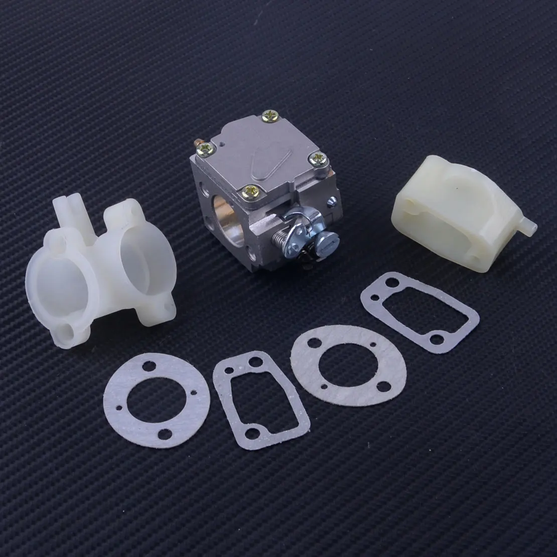 Letaosk Carburador Carb Intaking Manifold & Cotovelo Fit para Husqvarna 61 266 268 272xp Motosserra