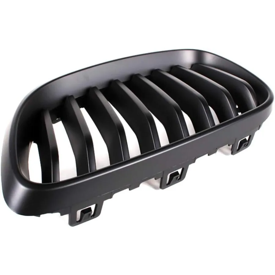 شبكة الكلى الأمامية لسيارات BMW 2 Series F22 F23 F87 M2 220i 228i 235i 20142018 موديل أسود غير لامع بديل عالي الجودة #3