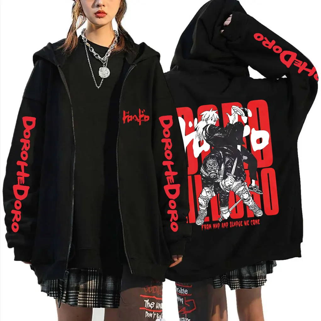 

Anime Dorohedoro Kaiman Merch Zipper Hoodie Men Women Casual Fleece Cotton Zip Up Jacket Man Vintage Oversized Zip Up Sweatshirt
