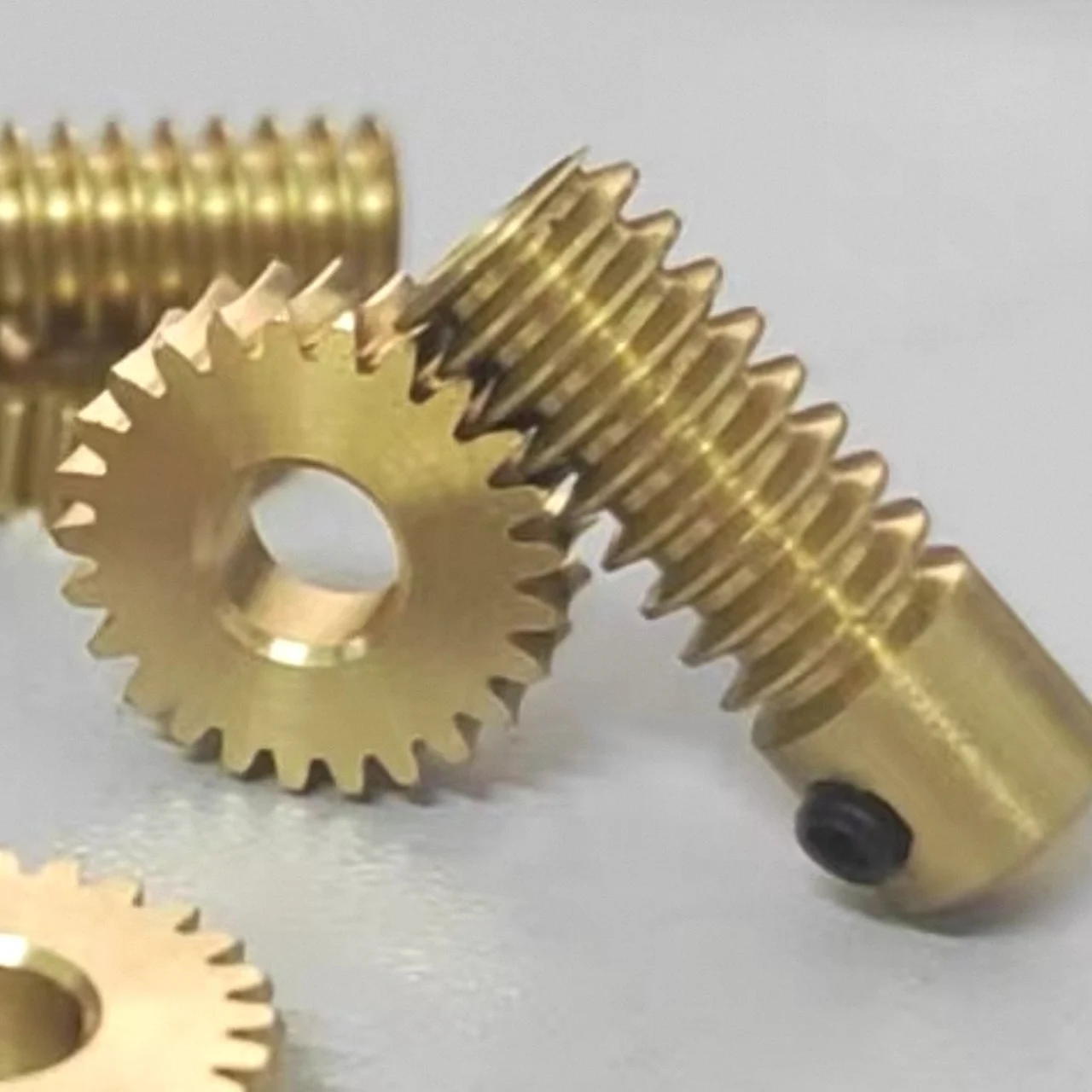 1:25 Low-noise Copper Turbine Worm Gear Electric Lift Intelligent Lock 0.5M 25 Teeth 3/4/5/6mm Step Worm Wheel