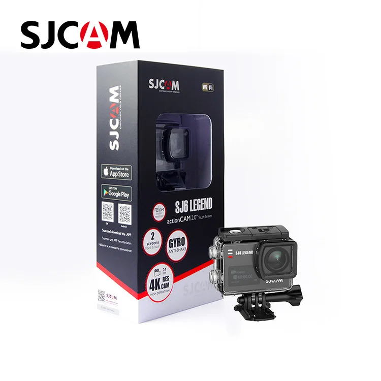 SJ6 Legend 30m Waterproof Anti-shake Sports Camera 4K Dual Screen Touch HD Recorder 166 Wide Angle 128GB Built-in Memory for view 4