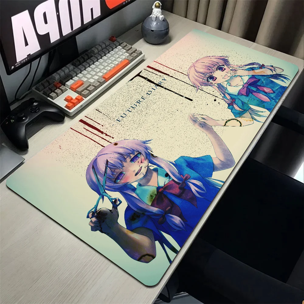 Mirai Nikki Future Diary Mousepad Mouse Mat Desk Mat With Pad Gaming Accessories Prime Gaming XXL Keyboard Pad Padding Mat