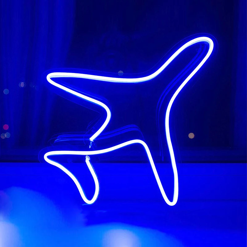 

Aircraft Neon Sign Light LED Airplane Plane Model Night Lamp Decor Room Wall Shop Party Kids Gift Bar Birthday Ornaments