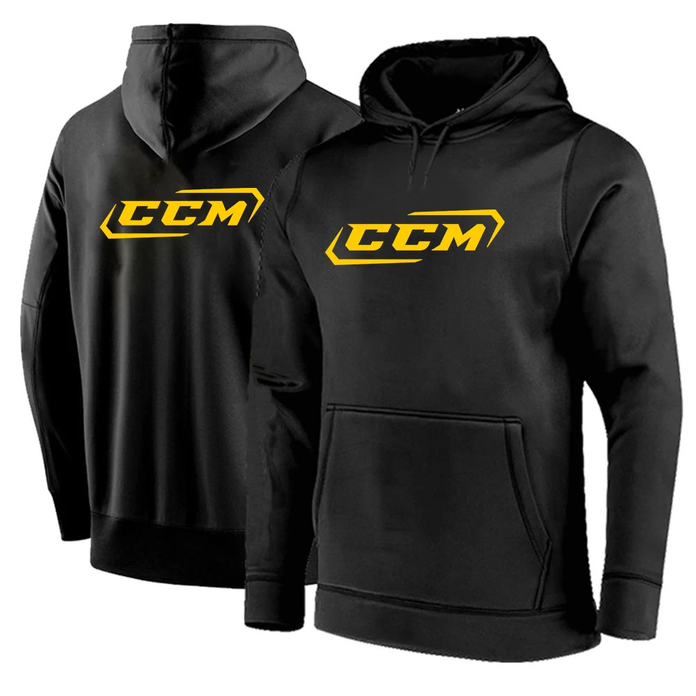 

CCM Men's New Hight Quality Hooded Long Sleeve Jacket Drawstring Designer Solid Color Casual Sweatshirts Harajuku Tops Clothing