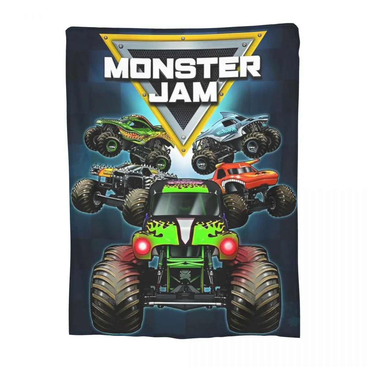 Monster Jam Grave Digger Truck Blanket Flannel Warm Throw Blankets for Bedding Couch Bedspread