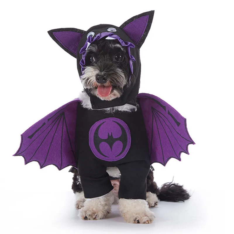 Halloween Christmas Pet Dog Clothes Pumpkin Bat Pirate Cosplay Funny Dog Costume Puppy Cat Clothing Festival Dressing Up Suit