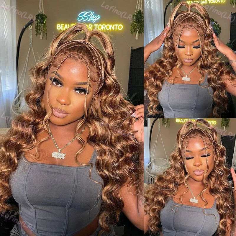 

Body Wave Human Hair Wigs Highlight Wig Human Hair 40 Inch 13x4 13x6 Hd Lace Frontal Human Hair Brazilian Wigs For Black Women