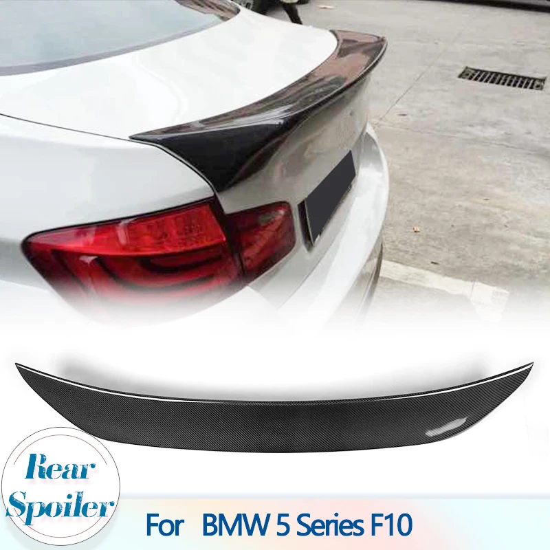

Car Rear Trunk Spoiler Wings For BMW 5 Series F10 2010-2016 Carbon Fiber Auto Racing Rear Trunk Boot Lid Spoiler Wing Lip