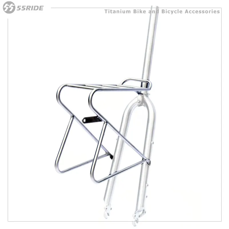 Titanium Alloy Gravel Bike Front Carrier, Travel Bicycle, Long-Distance Front Rack, Bicycle Accessories, 26, 27, 29, 700C