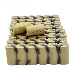 1-20pcs Screwdriver Electric Drill SC Batteries 1.2V 2800mah Sub C Ni-Cd Rechargeable Battey With Tab Power Tool NiCd SUBC Cells