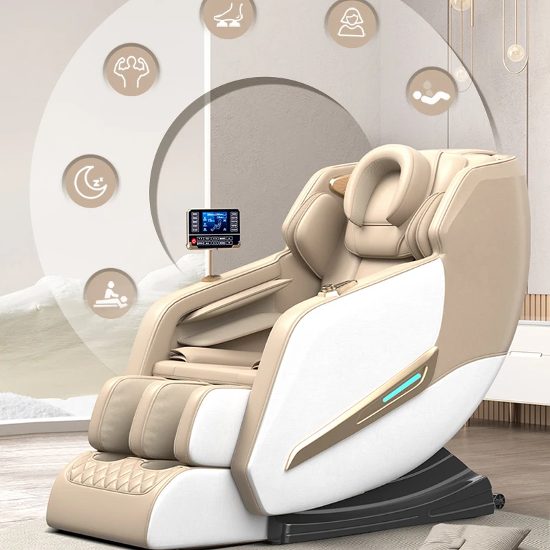 

5D роскошное массажное кресло с нулевой гравитацией всего тела с подогревом, катающимися функциями шиацу для домашнего использования, современный складной стиль для отдыха