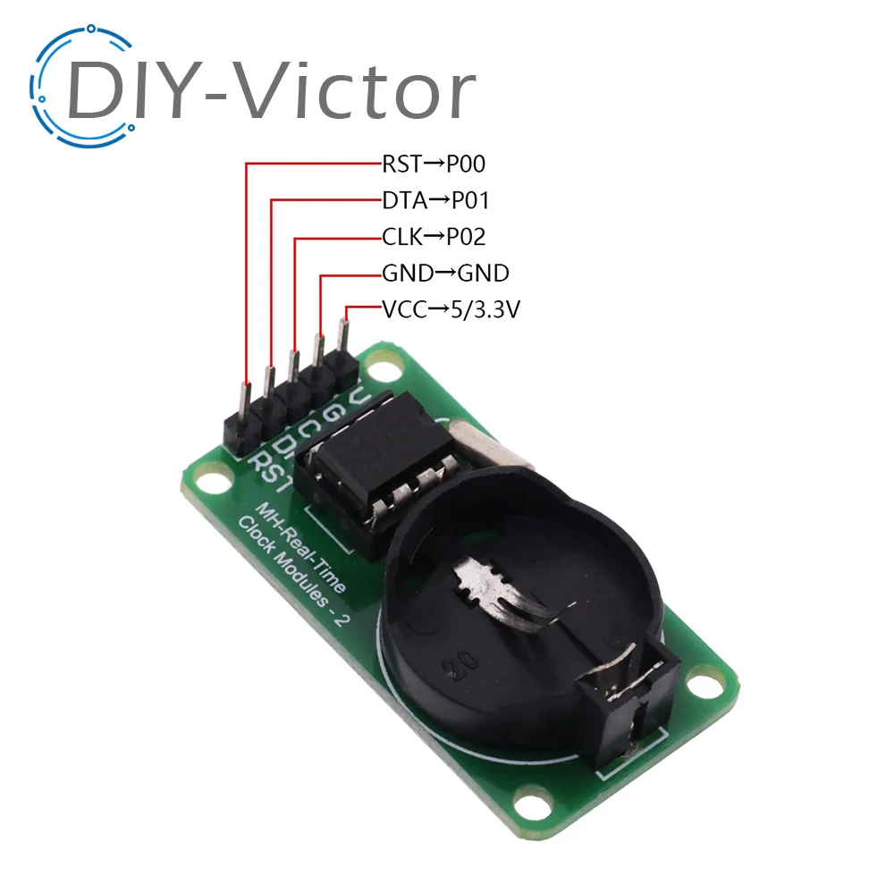 Thiết Bị Điện Tử thông minh DS1302 Đồng Hồ Thời Gian Thực Module Ban Phát Triển Cho Arduino DIY Bộ Khởi Đầu