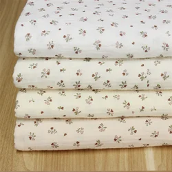 135cmx100cm Flower Cotton cloth double gauze fabric cotton crepe seersucker children's clothing pants soft and breathable