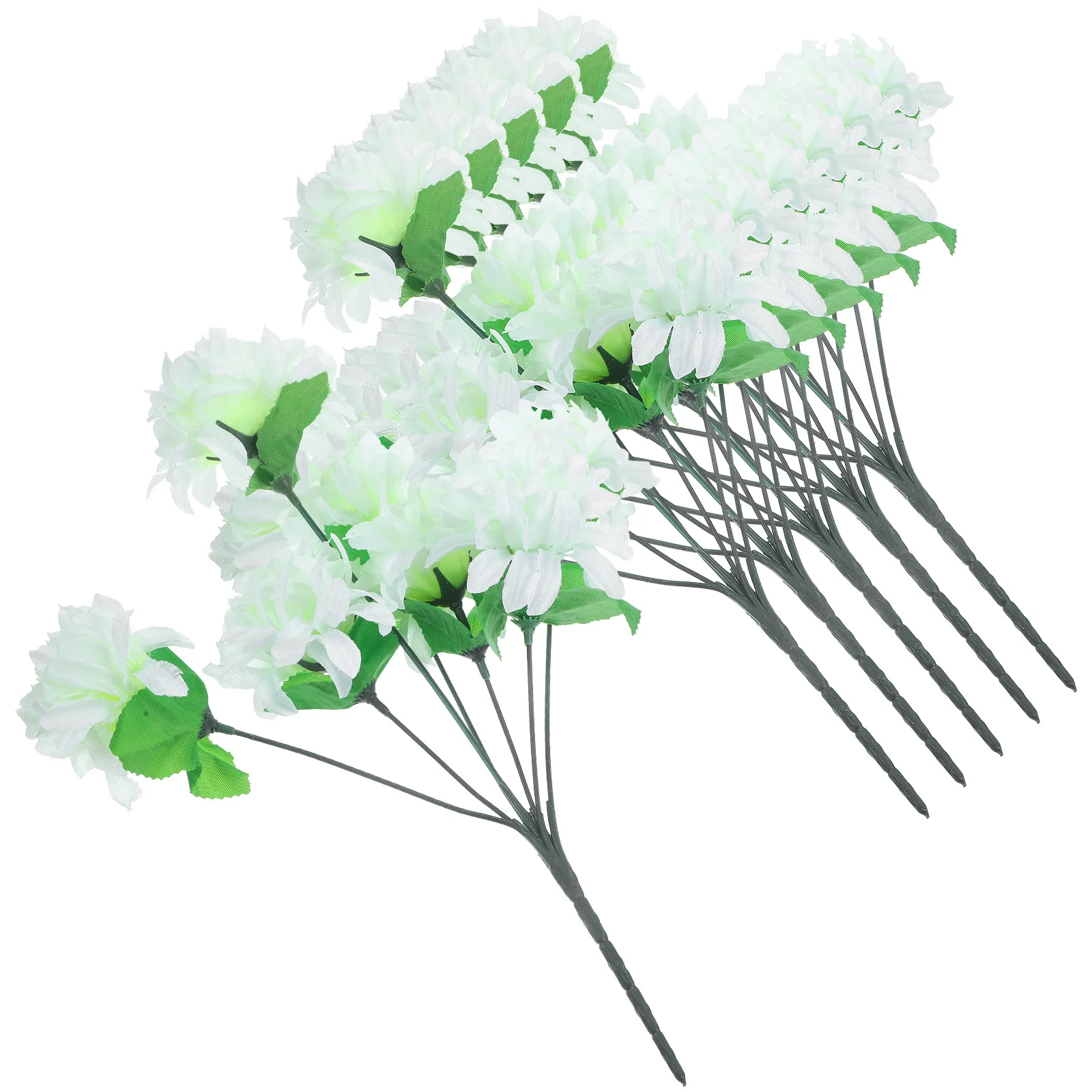 

6 Bundle Artificial Chrysanthemum Simulation Flowers Realistic Cemetery Grave Fake Flower Decor Outdoor Flower Decor