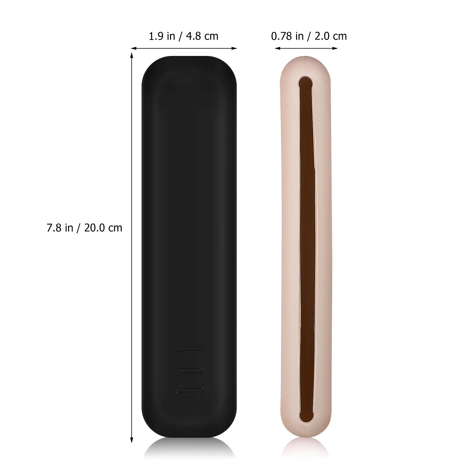 Silicone Makeup Brush Holder 2 Pack Portable Travel Storage Bag Cosmetic Tool Organizer Case