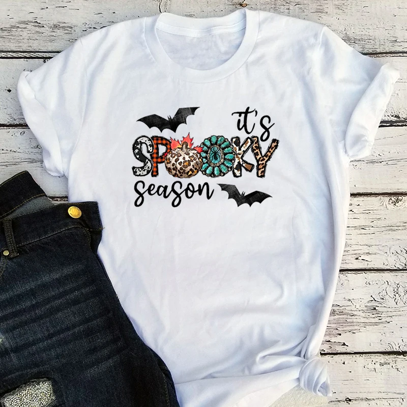 

Halloween Shirt Spooky Season Shirt Spooky Women Clothing Happy Halloween Shirt Halloween Gift Goth Top Women