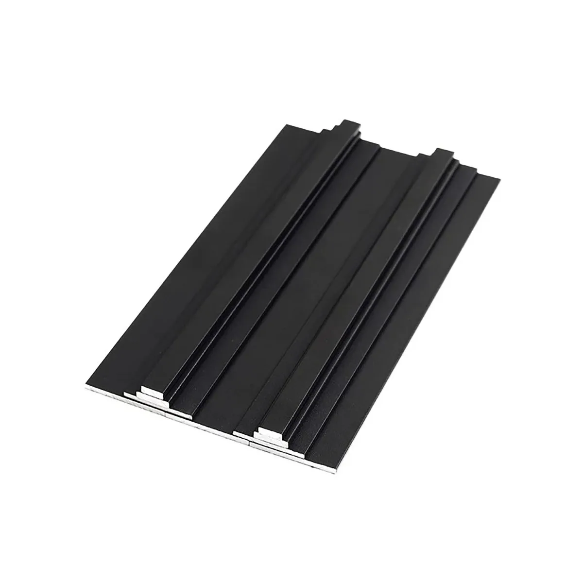 Black Solid Aluminum Flat Strip Suitable for Decoration, Brackets, 8-50mm Wide Hardware Accessories, Industrial Frames, Etc