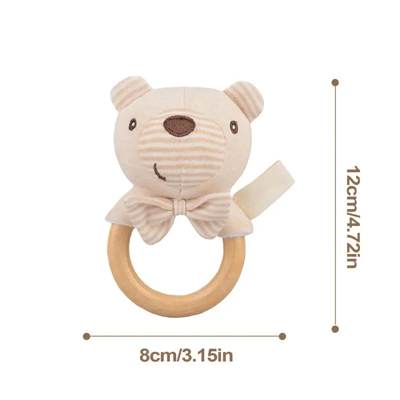 Hochet doux en forme d'animal pour tout-petits, Shaker en peluche pour enfants, garçons et filles, éléphant, ours, lapin, Lion, jouets à poignée