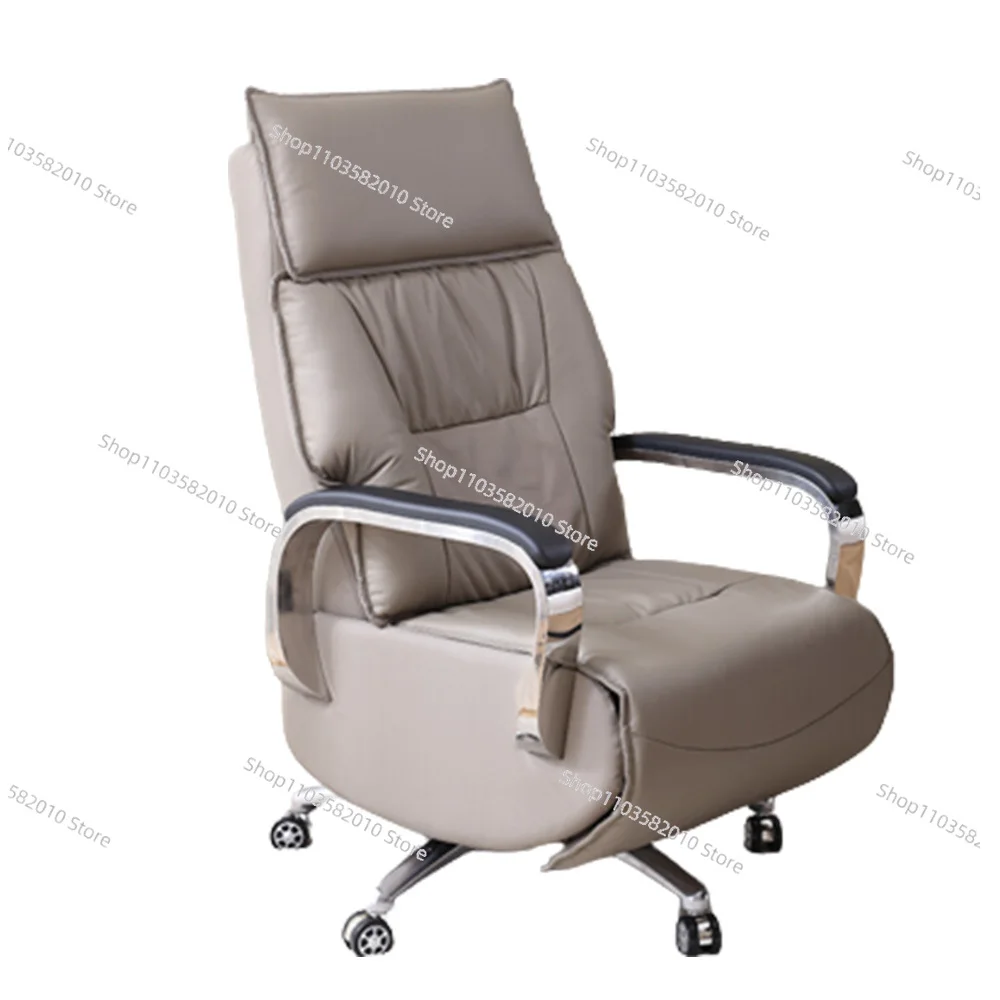 High Quality Ergonomic Leather Recliner Office Chair Luxury Modern Adjustable Swivel Manager Executive Office Chair