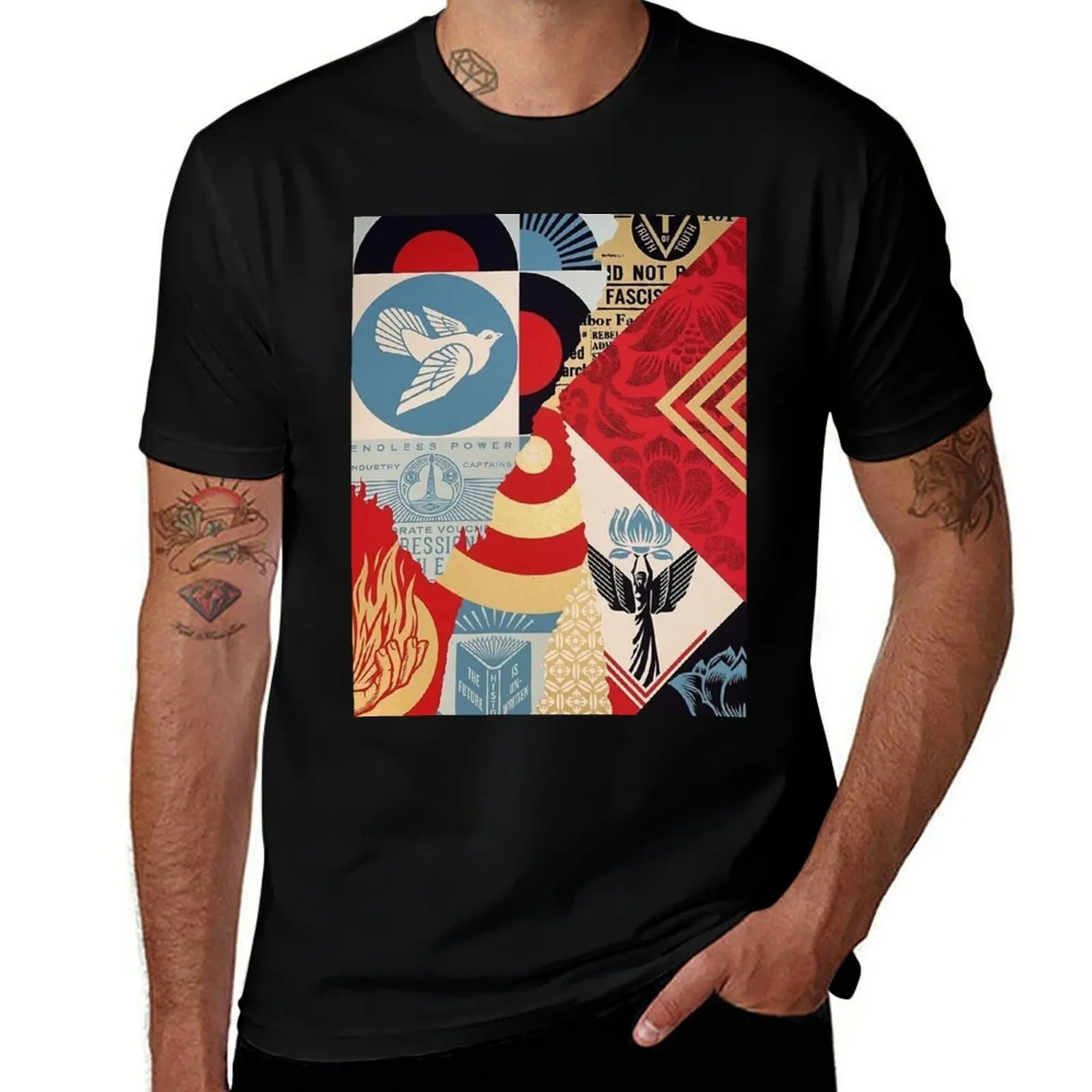 Shepard Fairey The Future is Unwritten (2022) T-Shirt Sporty Casual Quick Dry T-Shirt