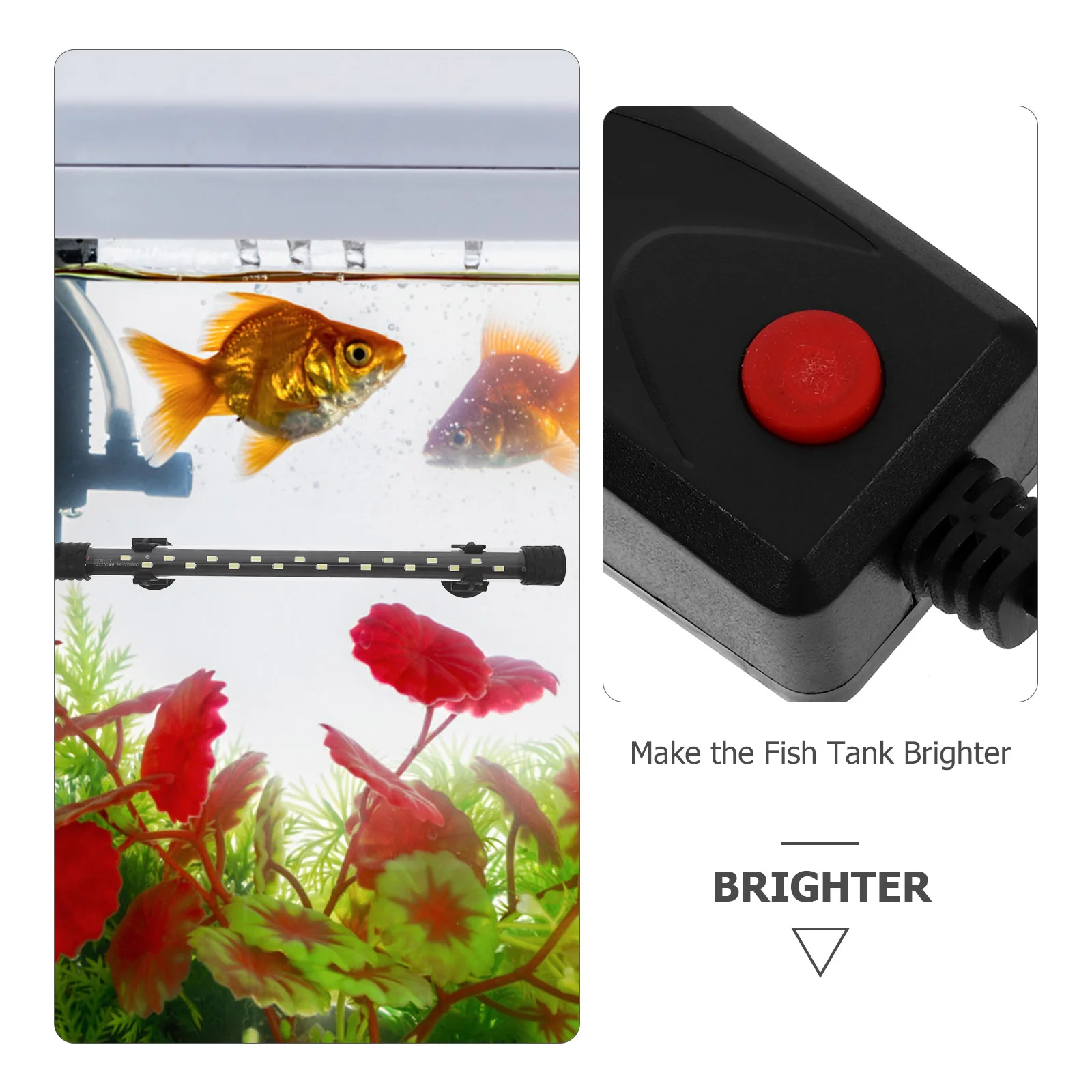 Fish Tank Brightening Lights Decorations LED for Underwater Abs Aquarium Lighting