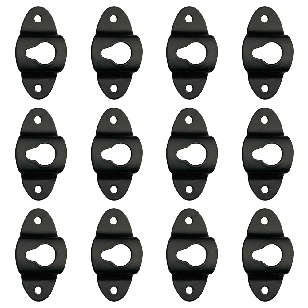 

20pcs Speaker Hook Rounded Edges Mount Hanger Connector Audio Hanging Surround Bracket Iron Accessories Holder Small Size Strong