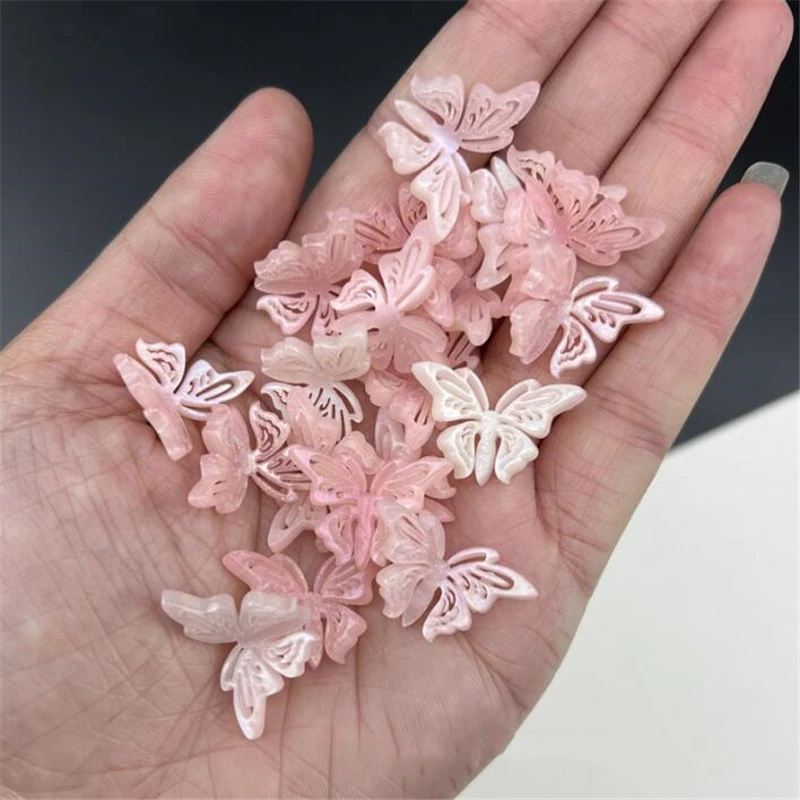 10Pcs/Lot New Retro Animal Acetic Acid Hollow Butterfly Charm Connectors Diy Earrings Jewelry Making Resin Acessories Material