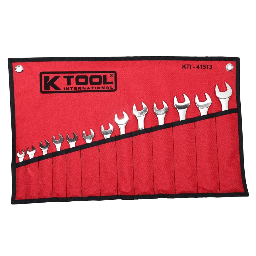 

Набор комбинированных ключей K-Tool 41513 из 13 предметов с метрической накатной головкой без храпового механизма для авторемонта, сантехники и механического обслуживания