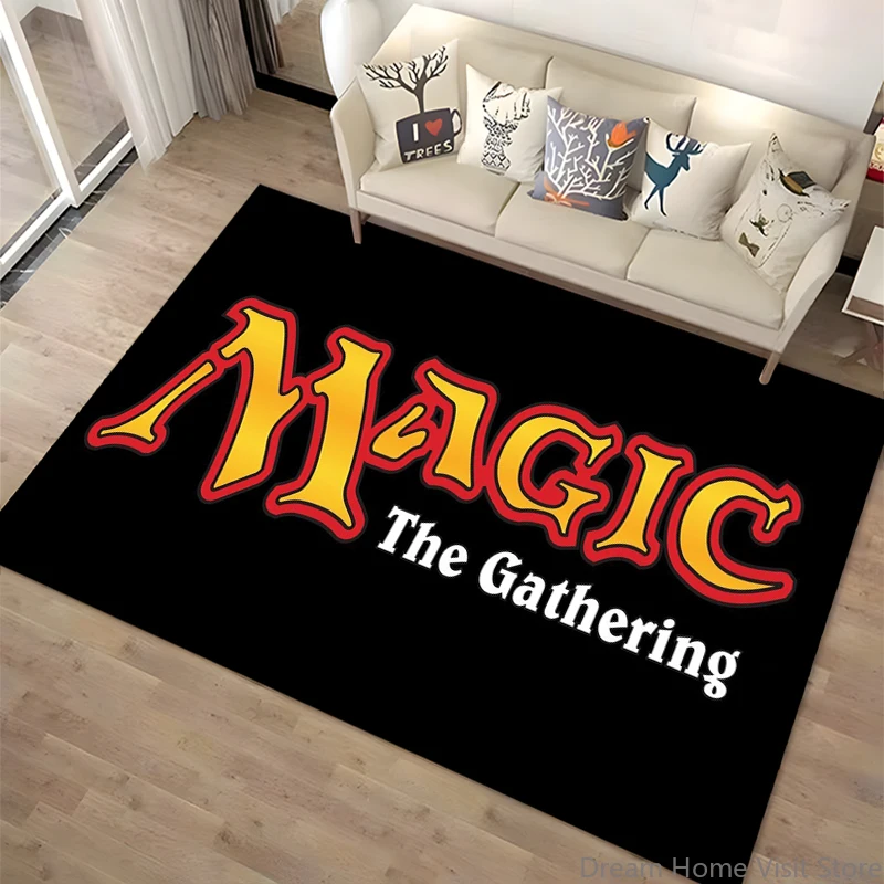 

15 Size Gamer M-Magic The Gathering Pattern Rug Carpet for Living Room Bathroom Mat Creative Doormat Carpet for Bedroom Decor