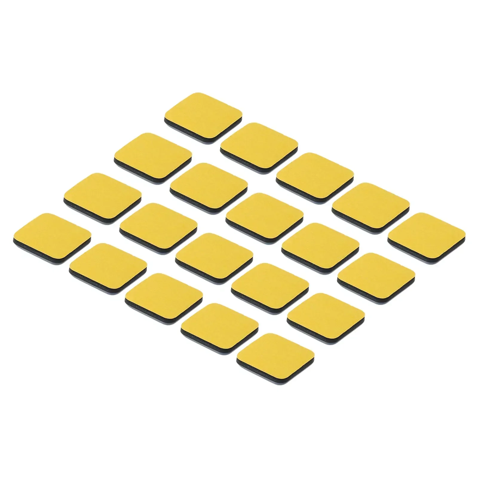 20pc Square PTFE Furniture Gliders Self Adhesive Sliders Floor Mover Pads Chair Sofa Mat Slider Pad Furniture Protectors Househ