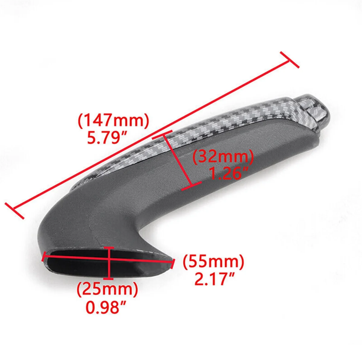 AT77 Накладка на передний ручной тормоз из углеродного волокна для Honda Civic 2006, 2007, 2008, 2009, 2010, 2011, аксессуары для интерьера