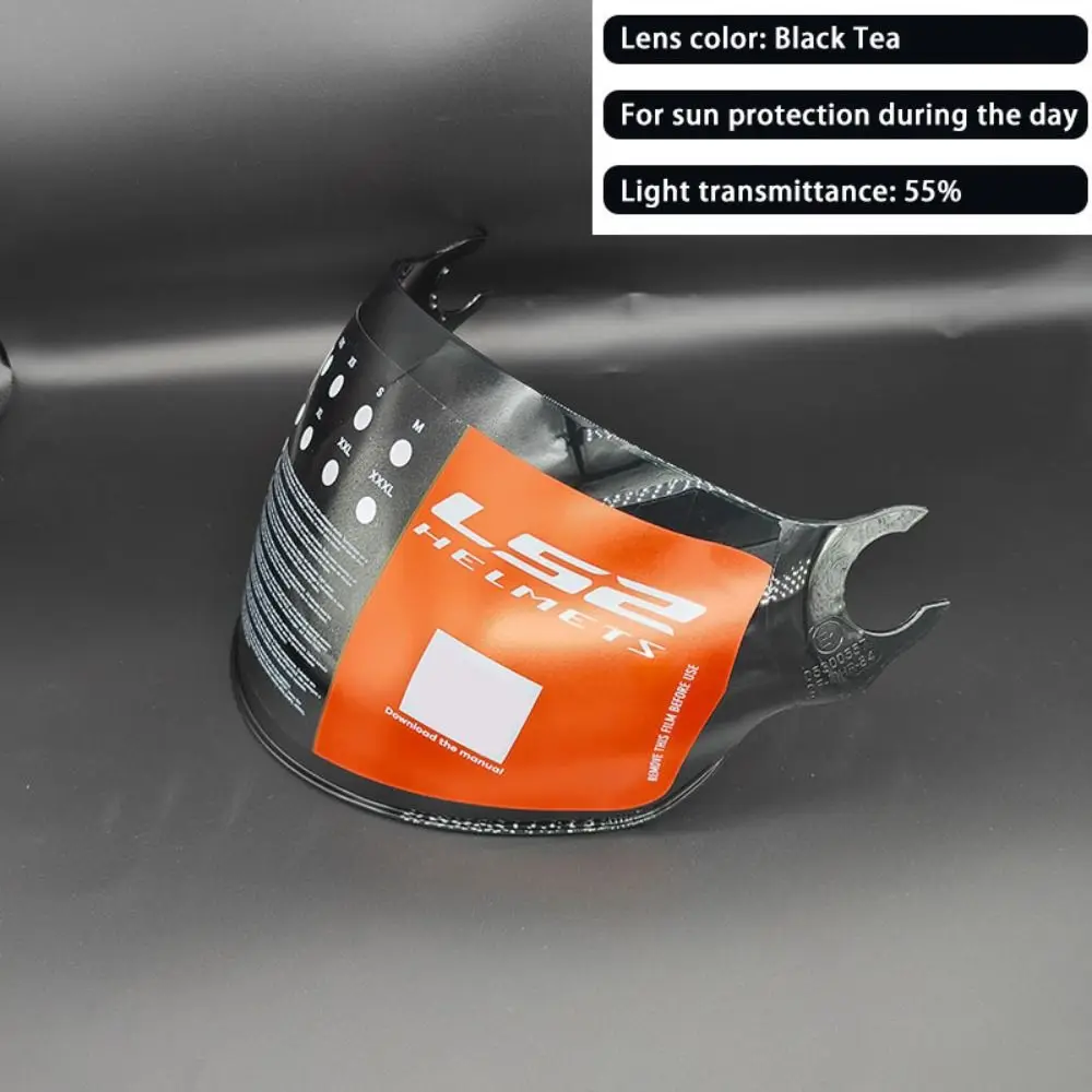 OF562 Windproof LS2 Helmet Visor Helmet Parts Mirrored Replacement Helmet Lens Scratch-resistant UV Protection Visor Accessories