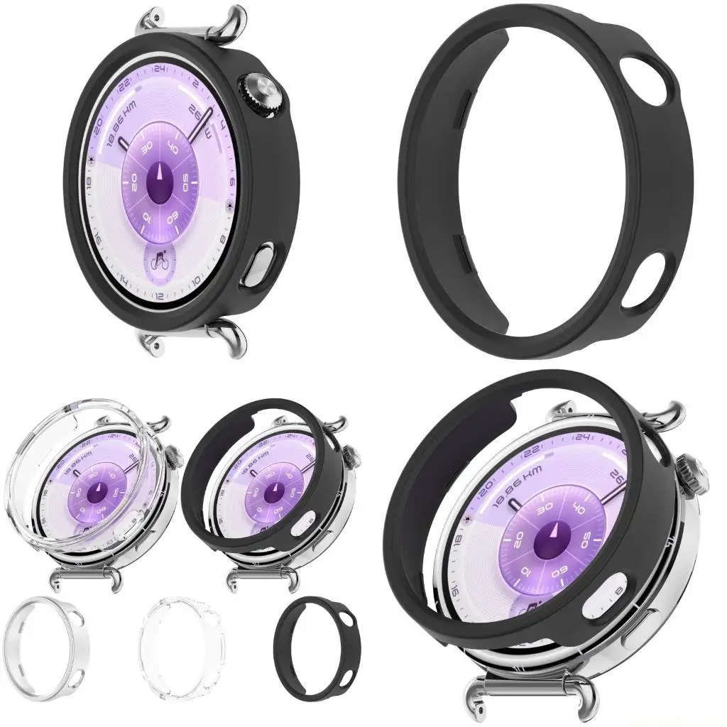 F62C Half Coverage Cover Hollow Shell for Watch 6 41mm Shell Frame Bumper Case Scratchproof Case Easy Installation