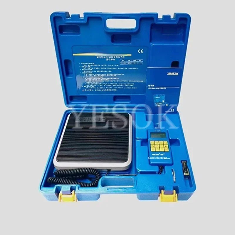 Manual Refrigerant Recovery Electronic Balance High-Precision Metal Freon Quantitative Filling Electronic Scale,Accuracy 0.05%