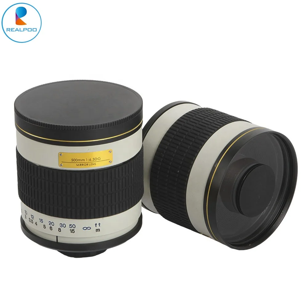 Wholesale 500mm f/6.3 Mirror Lens (White) with 2x Teleconverter (=1000mm) for Digital SLR Cameras