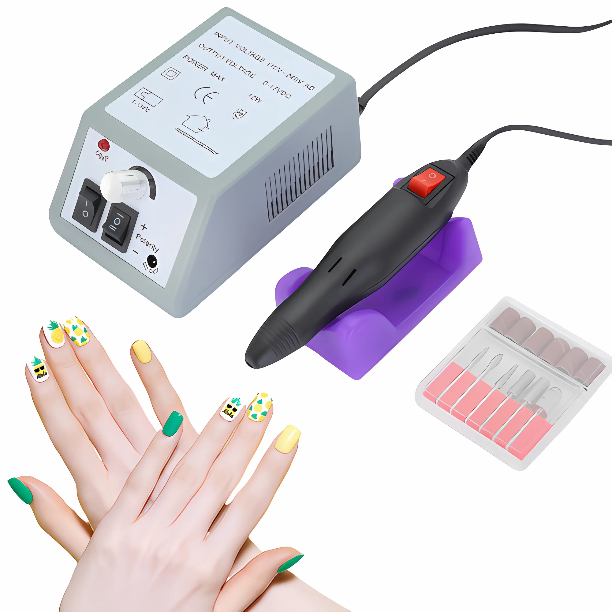 20000 RPM Electric Nail File Professional with Electric Nail Drill Machine Set, Efficiently Remove Nail Polish and Cuticle