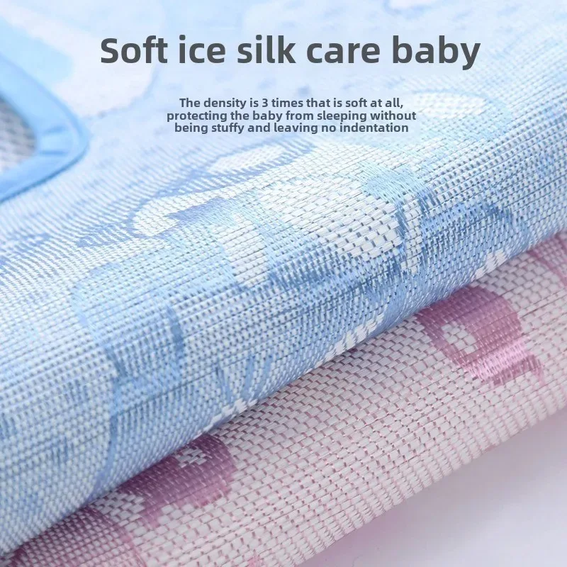 Universal Cartoon Printed Stroller Cooling Pad Mild Cool Surface Summer Heat Resistant Liner For Baby Pushchair Breathable