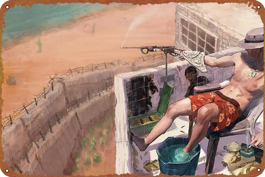 Rust Video Game Vintage Metal Sign Tin Sign Poster Outdoor Garden Home Bar Kitchen Wall Decor Sign