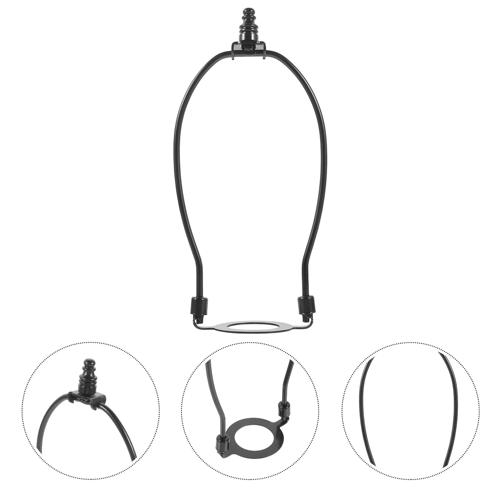 

1Pair Lamp Harp Shade Holder 8 Inch Lightweight Metal Frame Sturdy Lampshade Bracket for Floor Lamp Repair DIY Lighting Parts