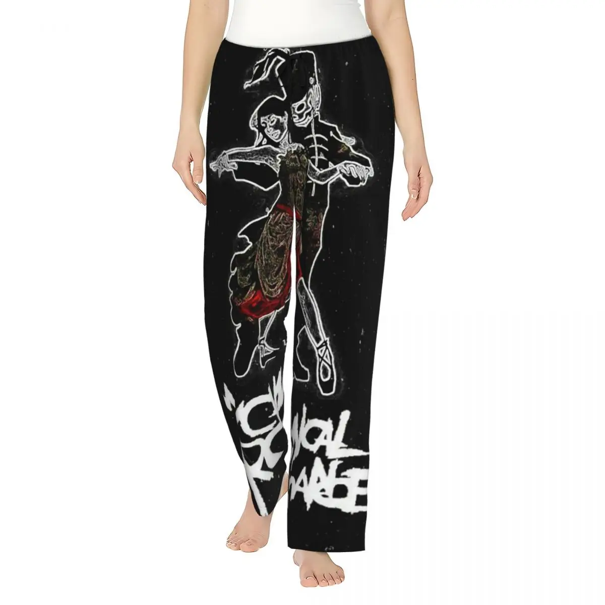 

Custom My Chemical Romance Women Pajama Pants Lounge Sleep Sleepwear Bottoms with Pockets