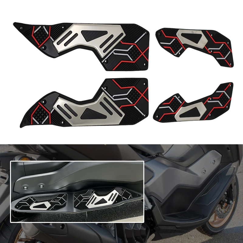 Für YAMAHA NMAX155 V3 TURBO NMAX125 V3 2025 Motorrad Fußrastenauflagen Pedalplatten Fußstützenpolster
